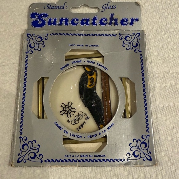 Calgary '88 Olympic Skiing Stained Glass - Picture 7 of 7